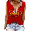 Женские майки, сексуальные летние топы без рукавов с V-образным вырезом, жилет с 3D принтом, топы с красной стрелкой