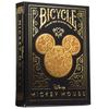 Bicycle Disney Mickey Mouse Inspired Black and Gold Playing Cards.