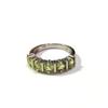 Peridot Gemstone Ring 925 Sterling Silver Solid Green 5 Stone Statement Engagement Rings for Women's Gift Idea Gemstone Jewelry 5.95 Gms Approx