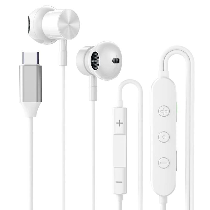 Professional Sound Card 9D Super Bass Earphones Type-C In Ear Headphones Karaoke/Live broadcast Headsets for Samsung With HD Mic