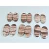 12X26-13X27MM Natural Zebra Jasper Oval Matched Pair Gemstone 6Pair Lot A-581