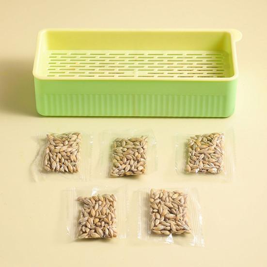 Кашпо для кошачьей травы со съемным дном, двухслойное контрастное цветное нескользящее основание, пластиковая подставка для кошачьих ростков, горшок для выращивания растений, садовые принадлежности