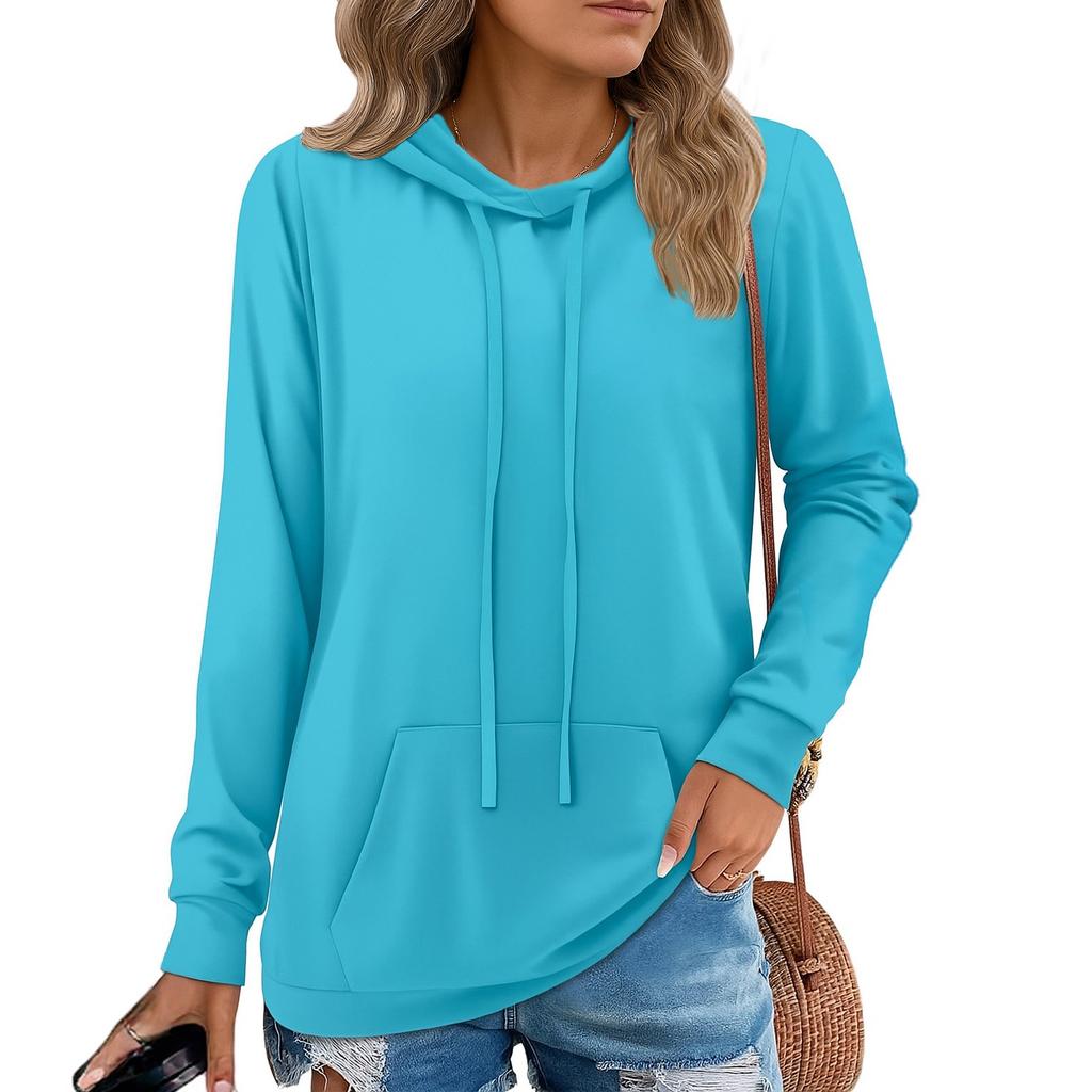 Женские худи-пуловеры, модные толстовки с капюшоном для девочек-подростков, женский осенний туник-топ