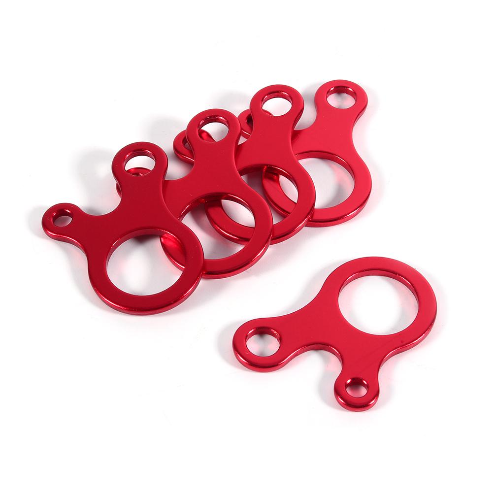10pcs Aluminum Camping Awning Cord Rope Tensioner Guy Line Runners Hook Hanger