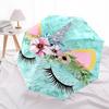 1PC Unicorn Flowers Umbrella-8-Rib Reinforced Portable Folding Travel Suitable for All Seasons Outdoor Daily -Z0490