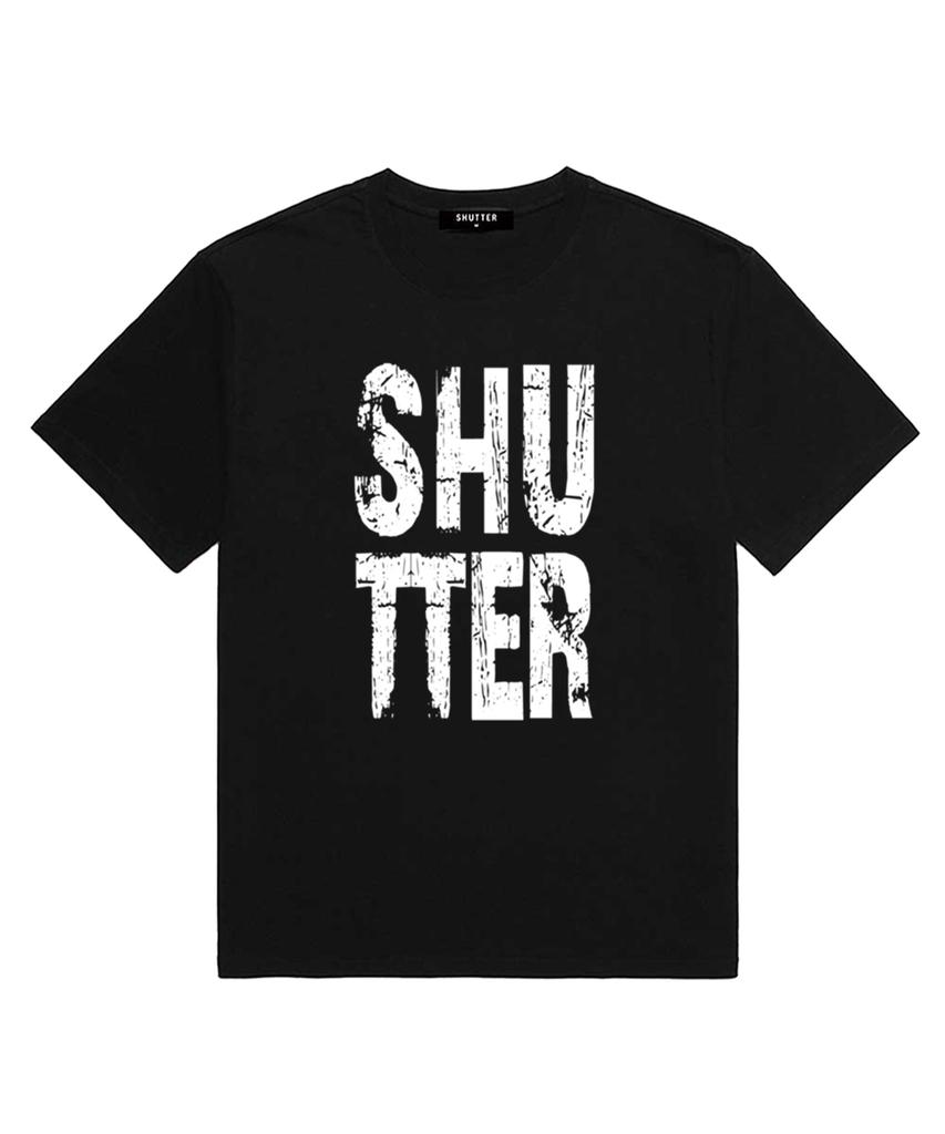 SHIRTER Футболка с коротким рукавом и ржавым логотипом (Ss001) черный