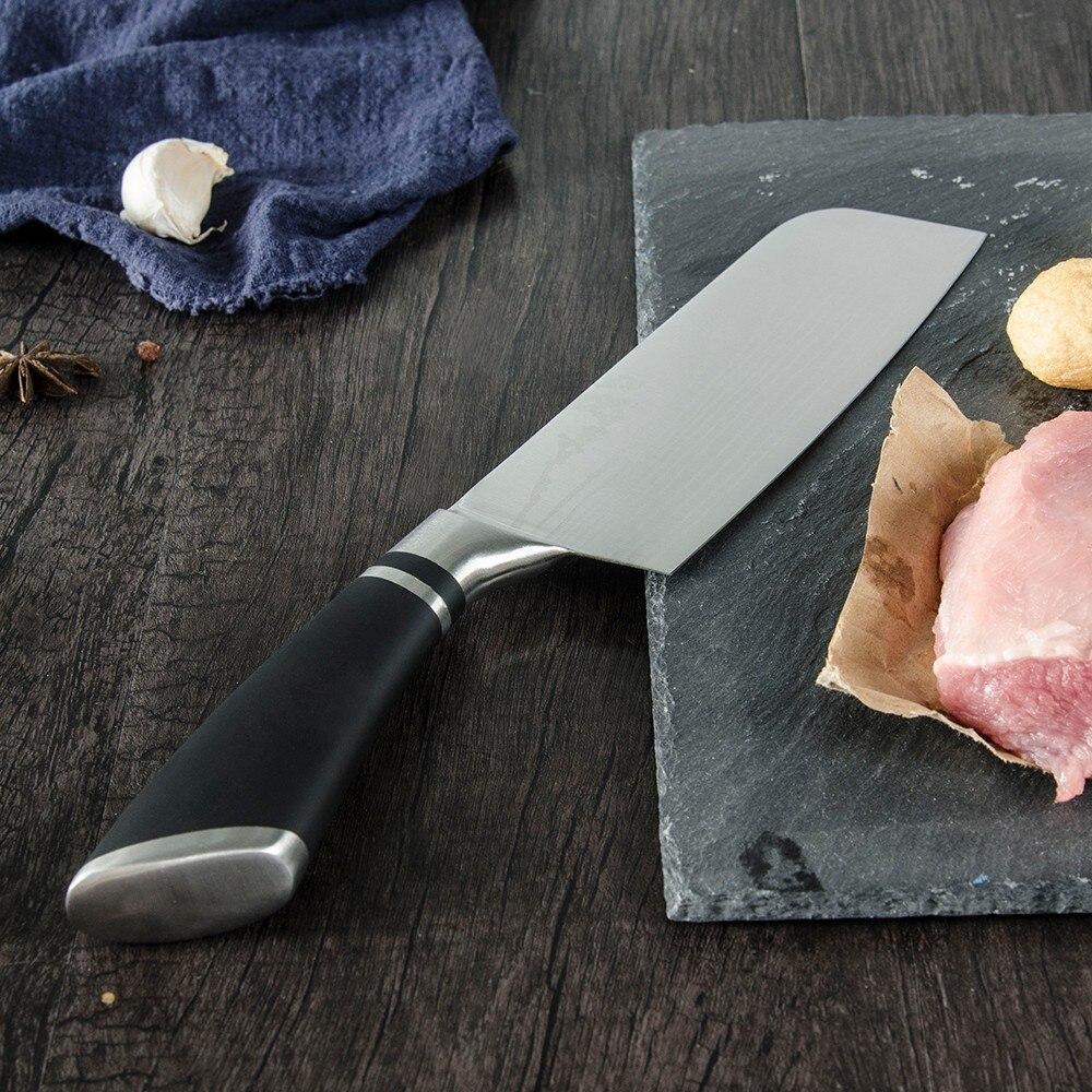 Японский нож Накири 6,5 дюймов лазерный дамасский узор из нержавеющей стали с острым лезвием нож для мяса и овощей инструмент кухонные аксессуары