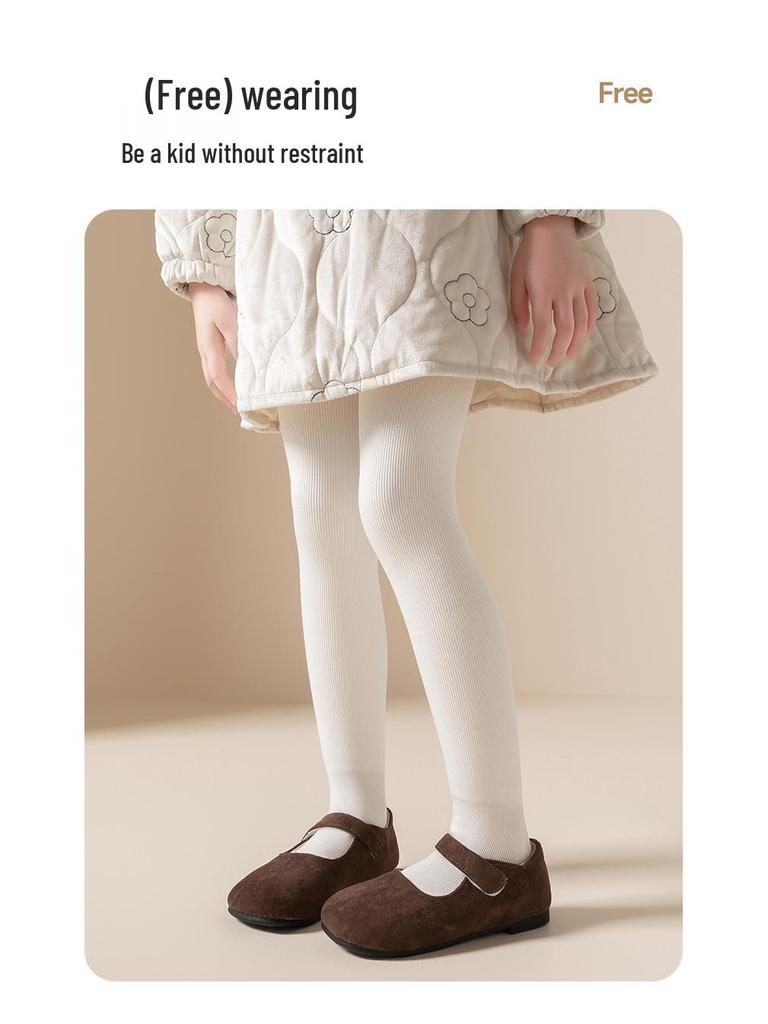 Полосатые леггинсы для девочек с бархатной подкладкой: Плотные, теплые колготки и танцевальные носки для осени/зимы