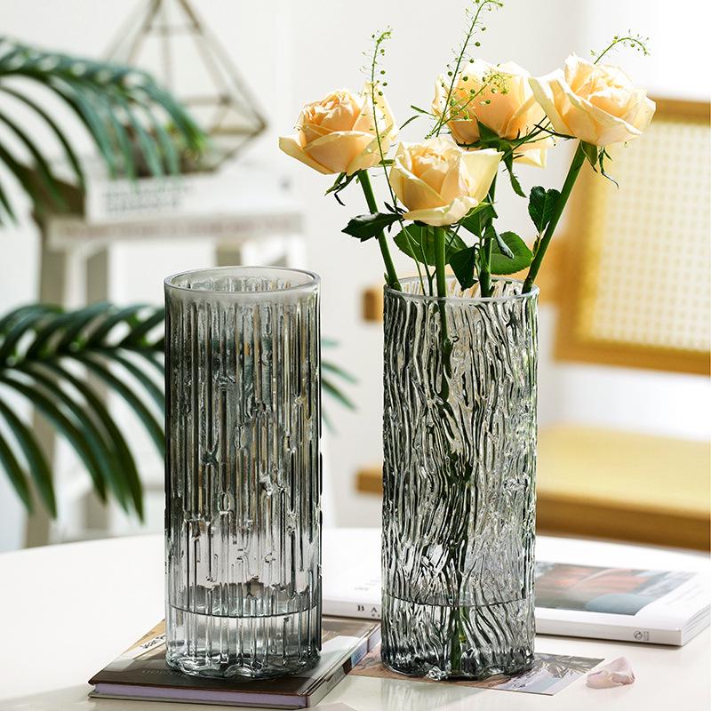 Минималистичная прозрачная стеклянная ваза для гидропонных цветов - Элегантный декор для дома и спальни