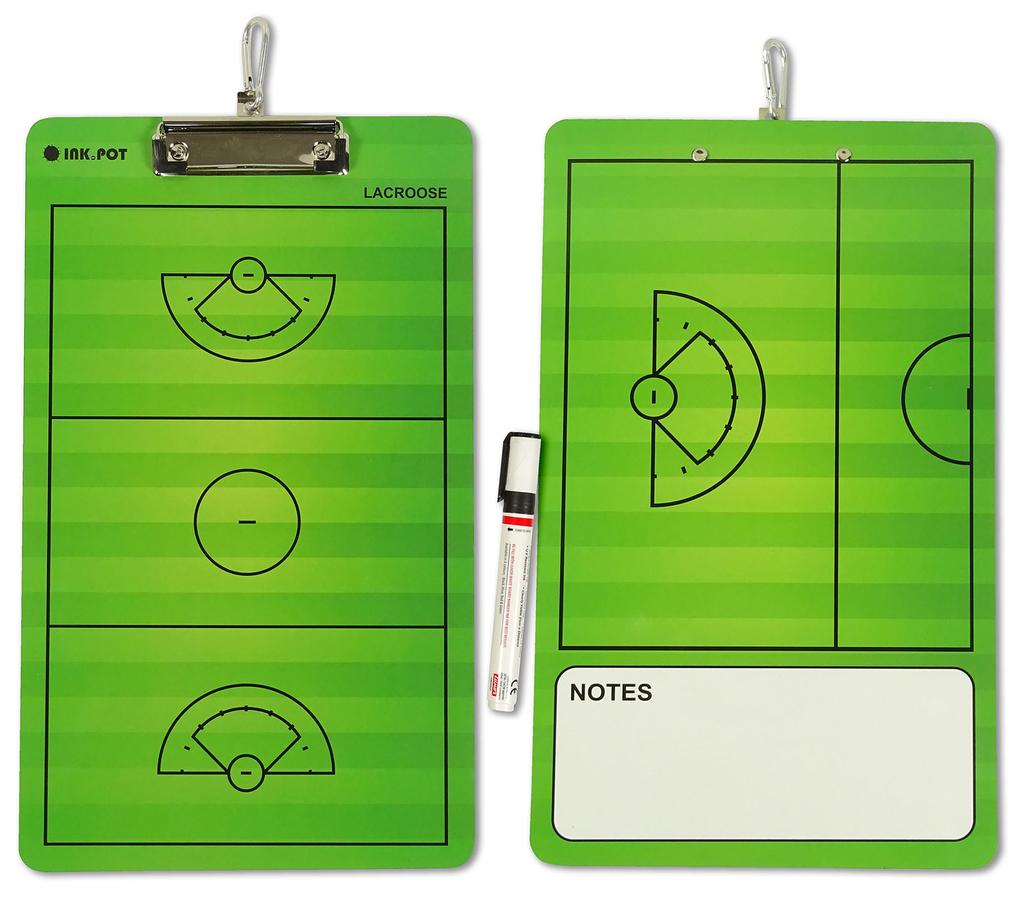 Inkdotpot Тренерская доска для записей сухого стирания, двухсторонняя тренерская доска с маркером и ластиком для футбола