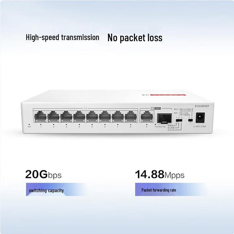 Huawei Kunling S110-8P2ST Gigabit POE Switch
