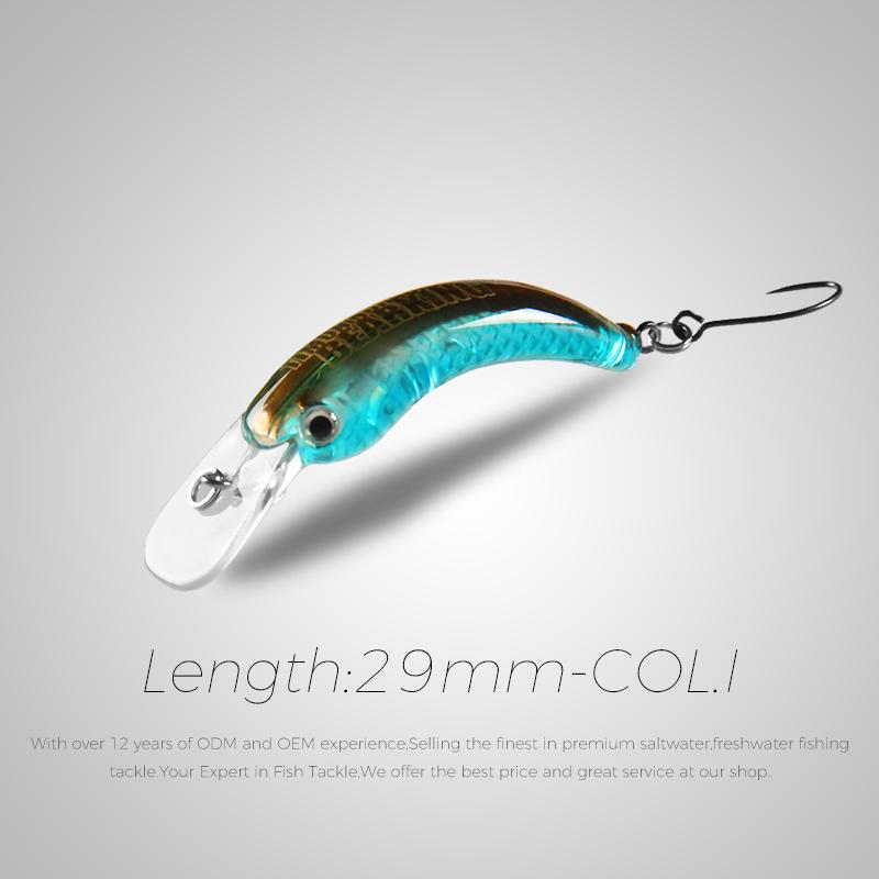 BEARKING 29 мм 42 мм рыболовная приманка для форели, мини воблер, рыболовные снасти, пресноводный гольян, рукоятка, искусственная жесткая приманка