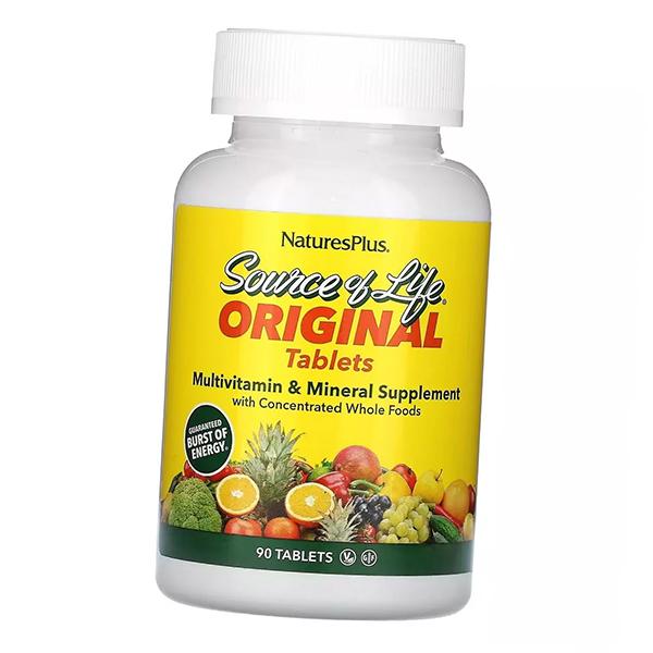 Multivitamins and Minerals, Source of Life Multi-Vitamin and Mineral, Nature's Plus (36375197)