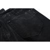 Streetwear Black Glue Coated Boot Cut for Men and Women Straight Baggy Casual Flare Pants Oversized Loose Denim Trousers