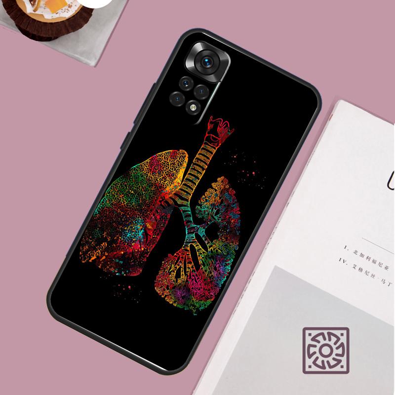 Чехол для телефона 'Человеческое сердце Мозг Легкие' для Xiaomi Redmi Note 13 12 12S 12C 13C 10 10C 9 9C 10S 11S 11 Pro Мягкий чехол