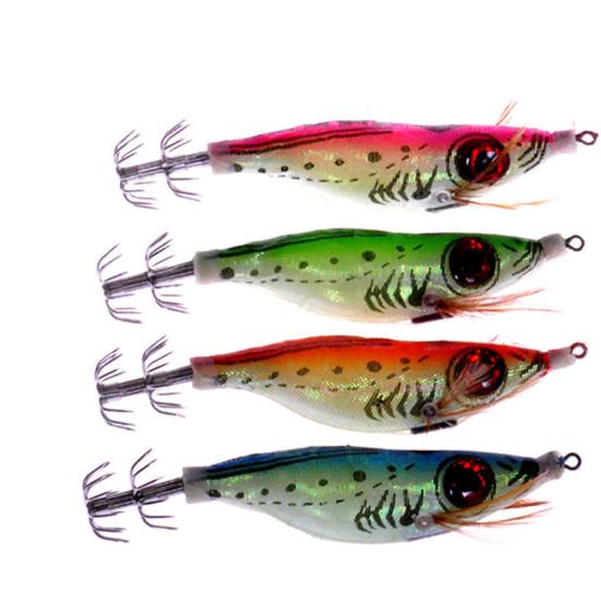 3D приманка для ловли креветок в морской воде, светящаяся приманка для креветок, крючок для кальмара, снасти