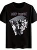 Винтажная футболка хэви-метал группы - Графическая футболка в стиле Deep Purple