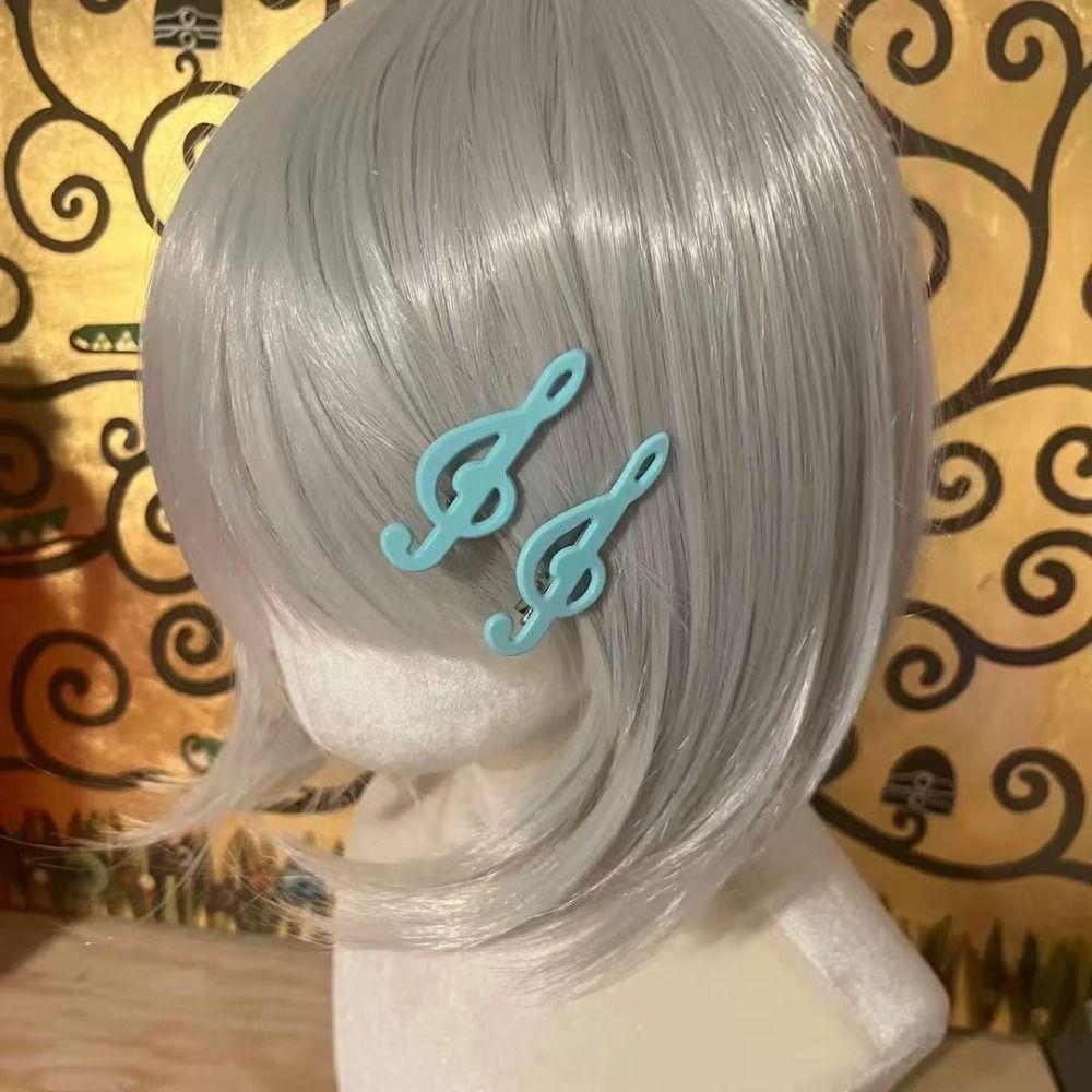 Y2K Duckbill Alligator Clip Music Note Side Clip Hair Accessories Music Note Hair Clip  Women