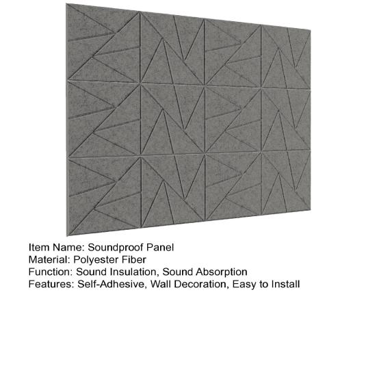 12 шт. звукоизоляционная стеновая панель самоклеящаяся звукопоглощающая высокоплотная толстая акустическая пенная панель шумоподавляющая настенная декоративная плитка