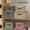 Foldable Dustproof Clothing Storage Box with Lid - Multifunctional Organizer for Clothes and Pants