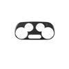 Black Carbon Fiber Car Front Digital climate control Cover For Fiat 500 12 13 14