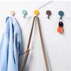 Adhesive Circular Hook Kitchen 5PCS Wall Hanging Decorative Small Hook Solid Color Hook Cute No Punching  Handmade