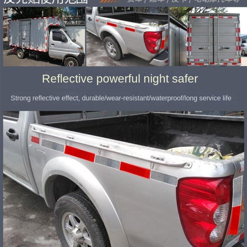 10 шт. Пластиковые отражатели для автомобилей, наклейки с предупреждением, клейкие наклейки с предупреждением о безопасности для грузовиков и прицепов