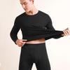 Men's Slim Fit Modal Thermal Suit – Lightweight Round-Neck Long Sleeve Top and Pants for Autumn/Winter