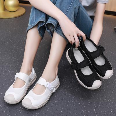 Весна и лето 2025 новые повседневные спортивные туфли Мэри Джейн женские модные уродливые милые удобные не устают ноги обувь медсестры женская сетчатая обувь