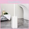 Toilet Brush Kit With Stand Long Handle Plastic Design For Bathroom Maintenance