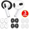 3-1 пара противоскользящих насадок на уши для Apple AirPods 4, мягкие силиконовые сменные амбушюры, защитный чехол для наушников