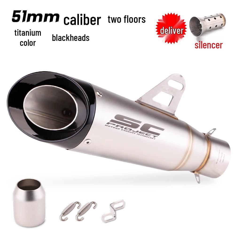 Выхлопная труба мотоцикла Ninja Z250/300/400 MT0709 R25/R3/R6 SC двух/трехслойная