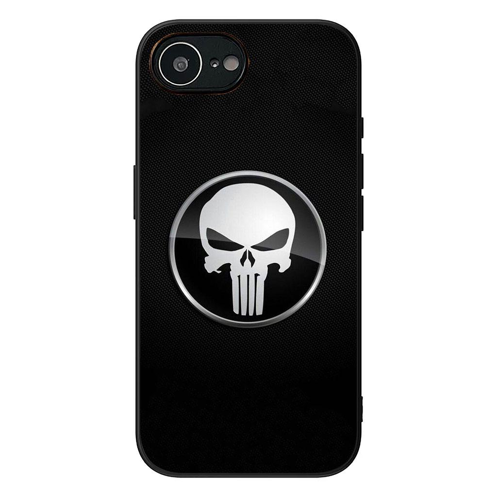 Чехол для телефона Череп Карателя Marvel для Apple iPhone 17 16 Plus 13 12 Pro Max Mini X XR ProMax 16E 15+ 16Plus Air Мягкий чехол