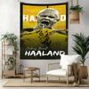 Yellow Haaland Wall Decor Tapestry Art For Pet Memorial Birthdaywedding Party Backdrop Family Gift