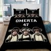 Exquisite Omerta Duvet Cover Pillowcase Bedding Set Kids Boy Girl Bedroom Decoration 2/3piece set Single/Double/Queen Large Size