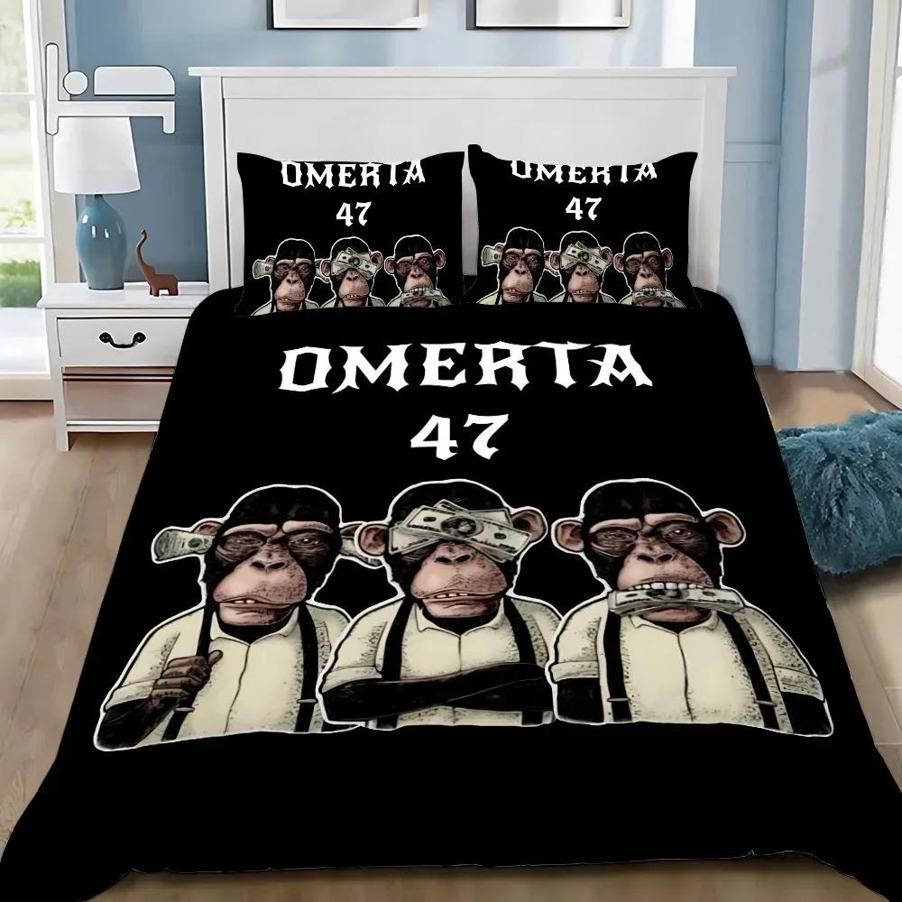 Exquisite Omerta Duvet Cover Pillowcase Bedding Set Kids Boy Girl Bedroom Decoration 2/3piece set Single/Double/Queen Large Size