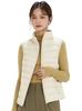 Ultralight Down and Packable Puffer DU480 Women's Vest, Warm, Lightweight, Windproof, Vest, (2XL, White)