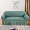 Seersucker Sofa Cover Elastic Sofa Slipcover Adjustable Sofa Cover Furniture Protector For Living Room Bedroom Office Home Decor