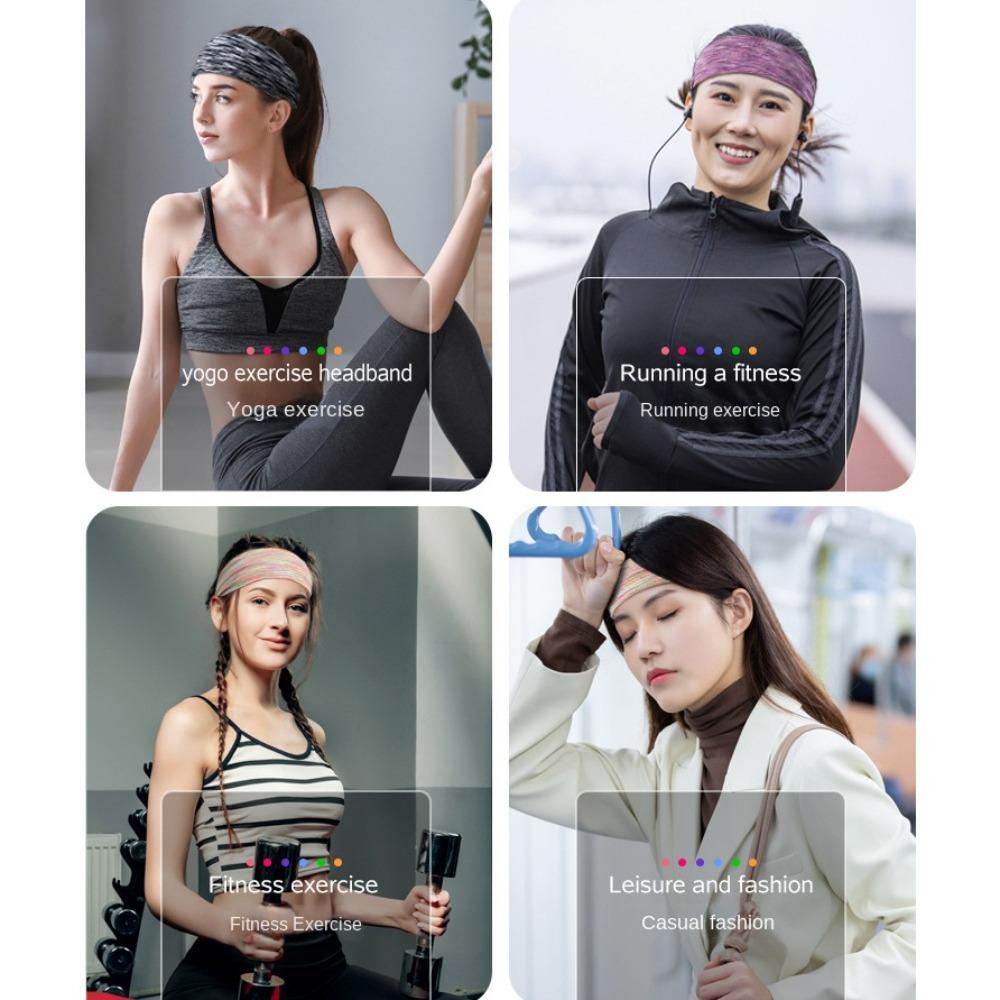 Эластичные спортивные повязки на голову, нескользящая повязка на голову, новые широкие повязки для волос, спортивные повязки