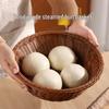 Корзина для паровых булочек из имитации ротанга, пищевая