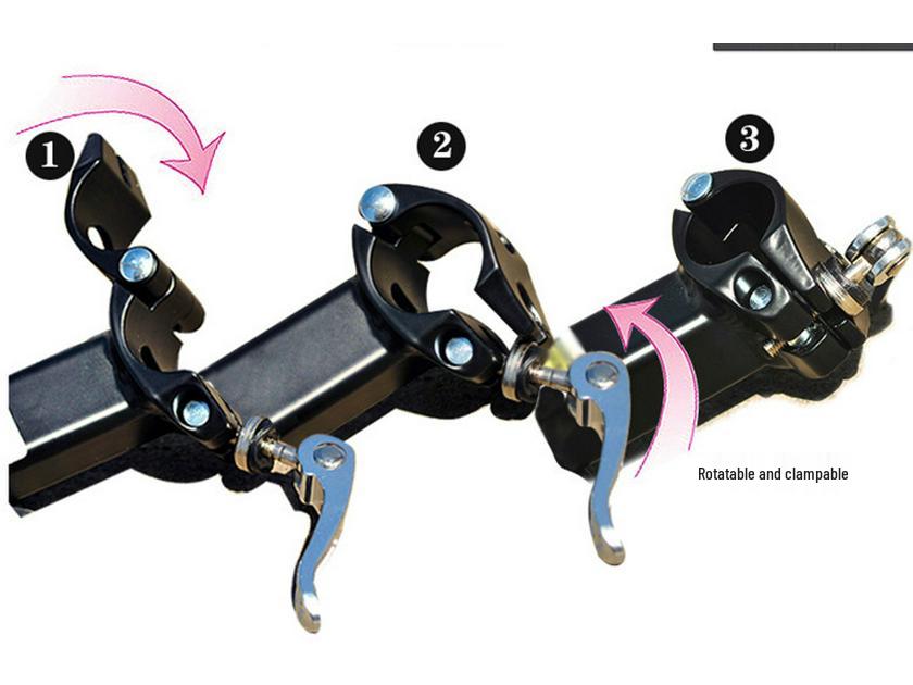 Adjustable Quick-Release Aluminum Rear Bike Rack for Mountain Bikes