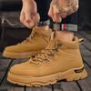 Men's Boots Fashion Casual Platform Boot Wear-resistant Work Safety Boots for Men Ankle Boots Non-slip Hiking Boot Botas Hombre
