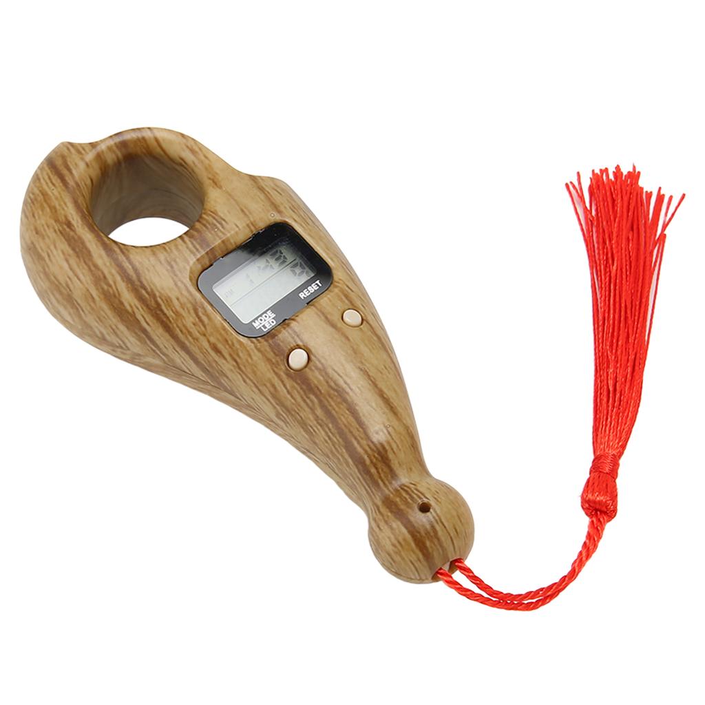 Digital Bds Counter with Tassel LCD Low Noise Resistant Digital Buddha Bds Counter for Meditation Finger Movement
