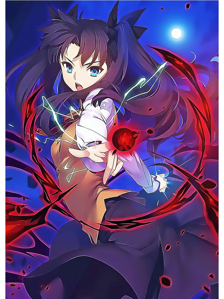 Fate Stay Night Япония аниме постер с фильмами Kawaii Холст Картина Настенная картина для детей Гостиная Украшение дома