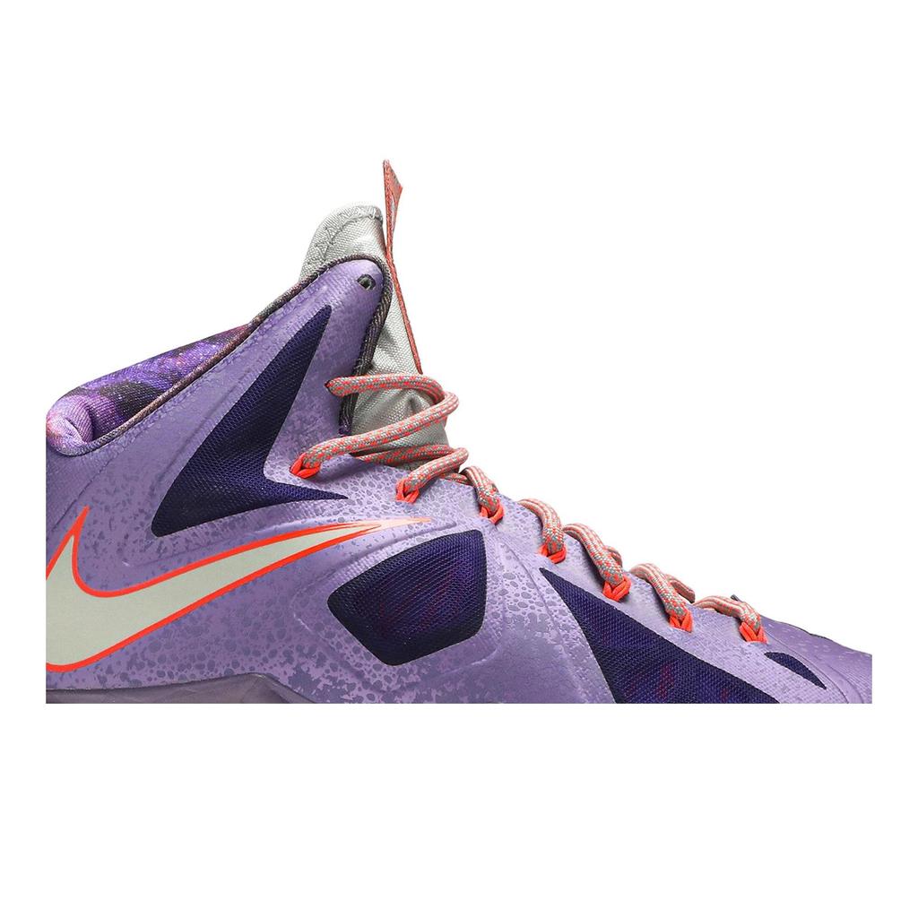 Nike LeBron 10 'All Star - Extraterrestrial' (Unisex) Laser Purple / Strata Grey-Total Crimson Basketball Shoes 583108 500