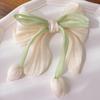 Cloth Tulip Ribbon Hair Ring Hair Tie Flower Hair Claw Exquisite Bowknot Hair Clip  Girl