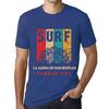 Men’s Vintage Tee Shirt Graphic T Shirt Surf Summer Time LA Aldea DE SAN Nicolas Royal Blue
