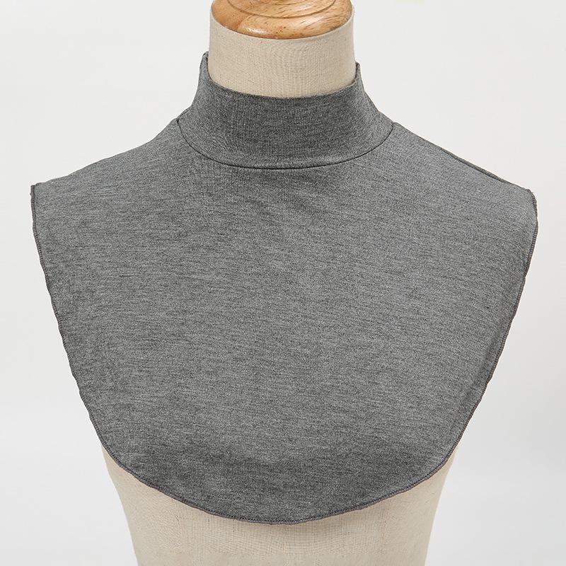 Korean Style Round Base Layer False Collar - All-Season Decorative Accessory