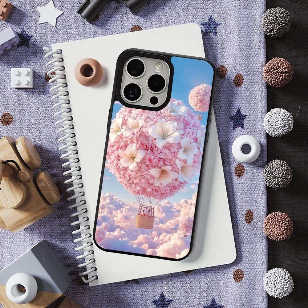 Романтичный чехол с воздушным шаром для iPhone 13, 12, 11, 16, 15, 17, 14, Pro, Max, Plus, Mini, Для Magsafe, Магнитная беспроводная зарядка