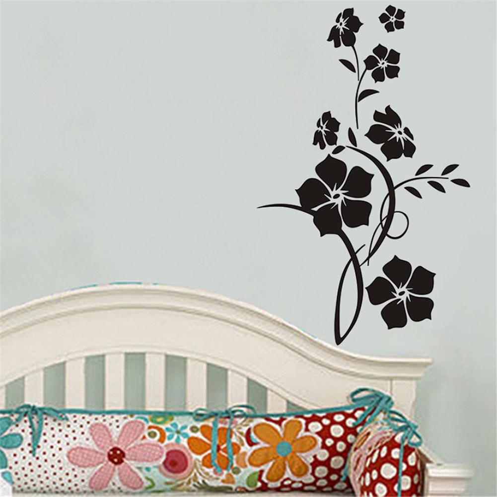 H&K Store Свежий цветок Наклейка на стену Гостиная Спальня Обои Фреска Наклейки Обустройство дома